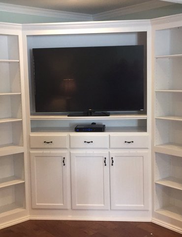 Living room cabinet from Causey's Flooring Center in South Carolina