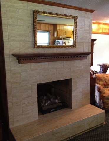 Fireplace from Causey's Flooring Center in South Carolina
