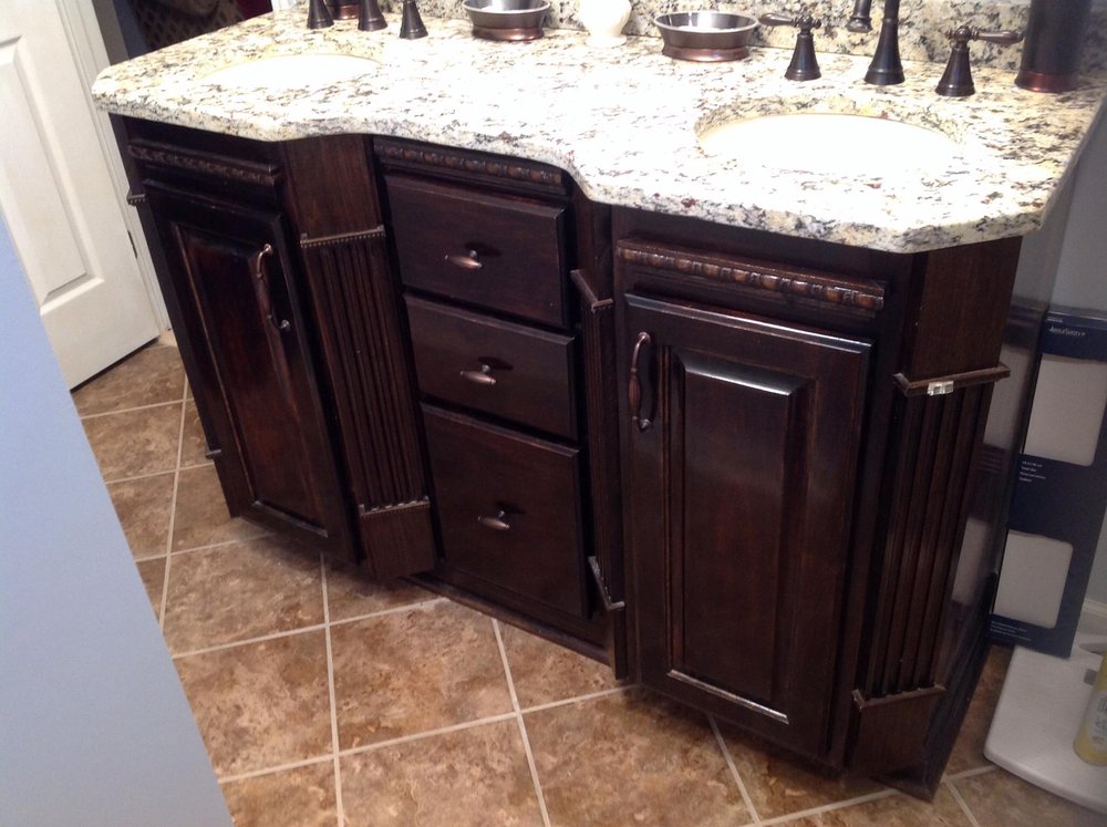 Bathroom cabinet from Causey's Flooring Center in South Carolina