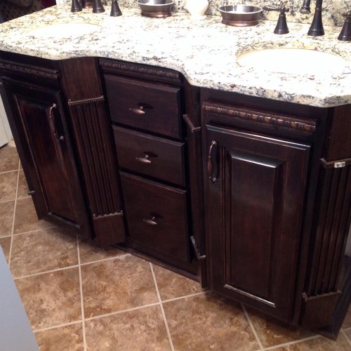 Bathroom cabinet from Causey's Flooring Center in South Carolina